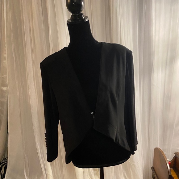 Joseph Ribkoff Tuxedo Jacket Size 14 Black - Picture 1 of 7
